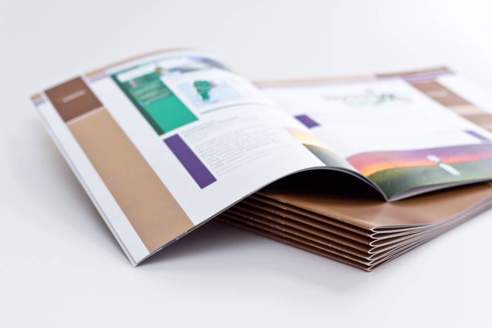 Catalogue publicitaire piqué